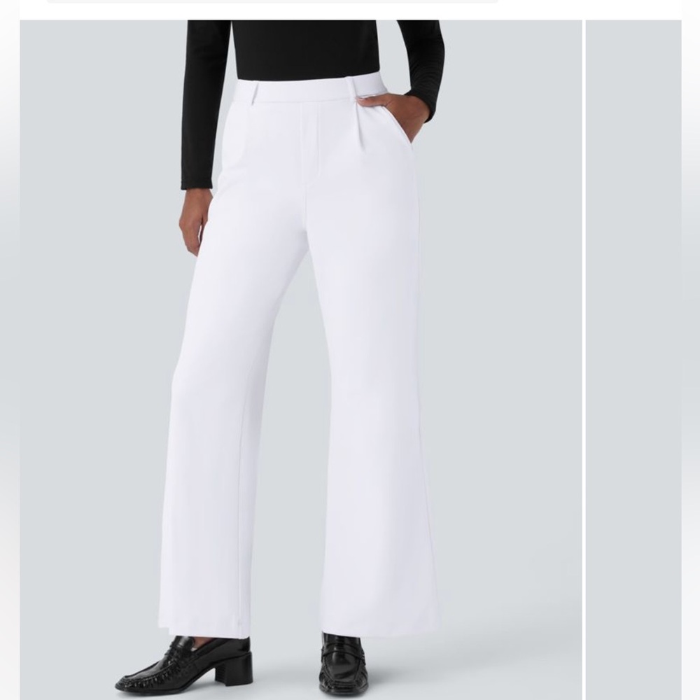 NWT White Women's Wide-Leg Flare Pants
